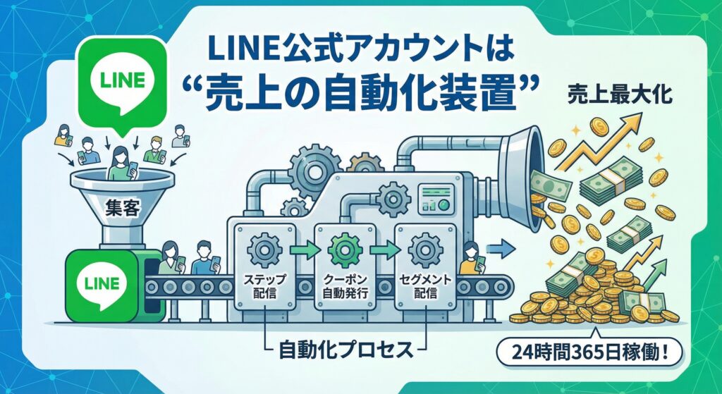 LINE公式アカウントは“売上の自動化装置”