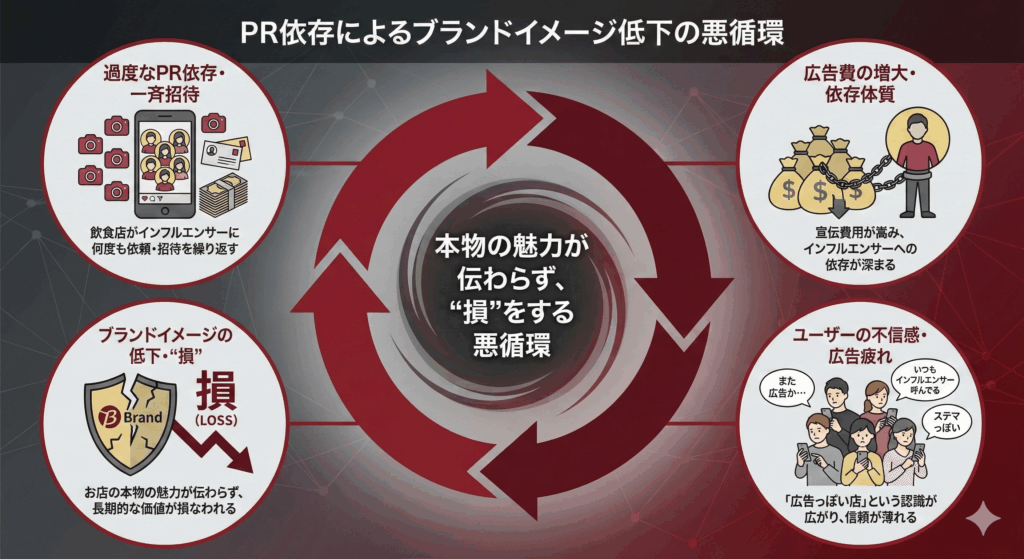ブランドイメージ低下